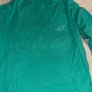 Vineyard Vines Men's Teal Long Sleeve Shirt